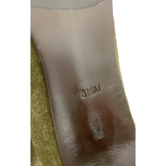 Tory Burch Alaina Olive Green Suede Ankle Boots Size 8.5M X10678 EUC Zip - Picture 5 of 10